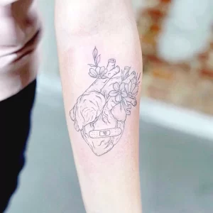 Фото рисунка тату сердце 02.01.22 №0644 - drawing tattoo heart - tattoo-photo.ru