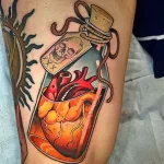 Фото рисунка тату сердце 02.01.22 №0649 - drawing tattoo heart - tattoo-photo.ru