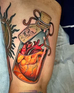 Фото рисунка тату сердце 02.01.22 №0649 - drawing tattoo heart - tattoo-photo.ru