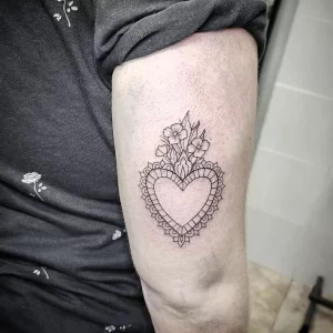 Фото рисунка тату сердце 02.01.22 №0667 - drawing tattoo heart - tattoo-photo.ru