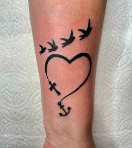 Фото рисунка тату сердце 02.01.22 №0669 - drawing tattoo heart - tattoo-photo.ru