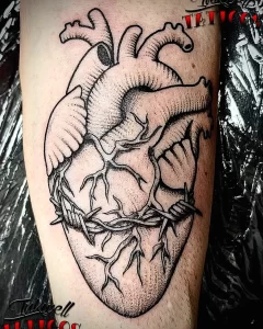 Фото рисунка тату сердце 02.01.22 №0684 - drawing tattoo heart - tattoo-photo.ru