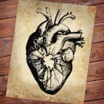 Фото рисунка тату сердце 02.01.22 №0695 - drawing tattoo heart - tattoo-photo.ru