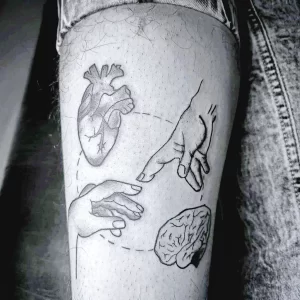 Фото рисунка тату сердце 02.01.22 №0782 - drawing tattoo heart - tattoo-photo.ru