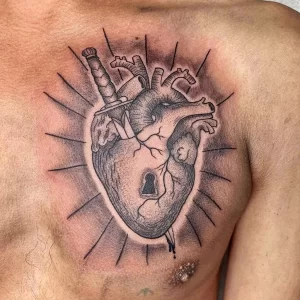Фото рисунка тату сердце 02.01.22 №0784 - drawing tattoo heart - tattoo-photo.ru