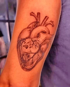 Фото рисунка тату сердце 02.01.22 №0790 - drawing tattoo heart - tattoo-photo.ru