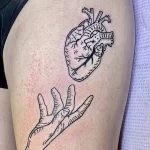 Фото рисунка тату сердце 02.01.22 №0822 - drawing tattoo heart - tattoo-photo.ru