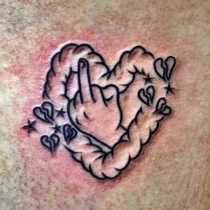 Фото рисунка тату сердце 02.01.22 №0840 - drawing tattoo heart - tattoo-photo.ru
