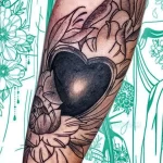 Фото рисунка тату сердце 02.01.22 №0878 - drawing tattoo heart - tattoo-photo.ru
