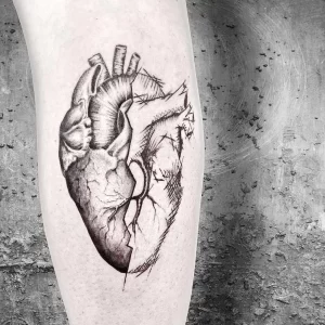 Фото рисунка тату сердце 02.01.22 №0879 - drawing tattoo heart - tattoo-photo.ru