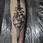 Фото рисунка тату сердце 02.01.22 №0885 - drawing tattoo heart - tattoo-photo.ru