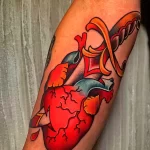 Фото рисунка тату сердце 02.01.22 №0894 - drawing tattoo heart - tattoo-photo.ru