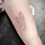 Фото рисунка тату сердце 02.01.22 №0914 - drawing tattoo heart - tattoo-photo.ru