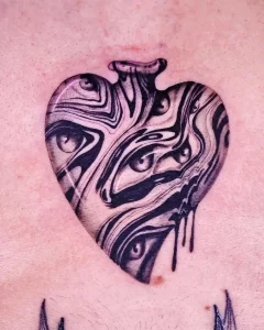 Фото рисунка тату сердце 02.01.22 №0937 - drawing tattoo heart - tattoo-photo.ru
