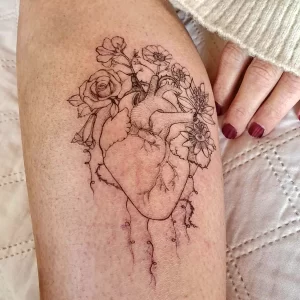 Фото рисунка тату сердце 02.01.22 №0938 - drawing tattoo heart - tattoo-photo.ru