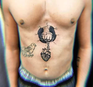 Фото рисунка тату сердце 02.01.22 №0951 - drawing tattoo heart - tattoo-photo.ru