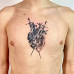 Фото рисунка тату сердце 02.01.22 №0992 - drawing tattoo heart - tattoo-photo.ru