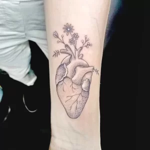 Фото рисунка тату сердце 02.01.22 №1063 - drawing tattoo heart - tattoo-photo.ru