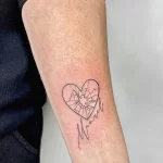 Фото рисунка тату сердце 02.01.22 №1218 - drawing tattoo heart - tattoo-photo.ru