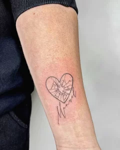 Фото рисунка тату сердце 02.01.22 №1218 - drawing tattoo heart - tattoo-photo.ru