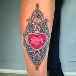 Фото рисунка тату сердце 02.01.22 №1287 - drawing tattoo heart - tattoo-photo.ru