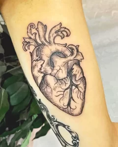 Фото рисунка тату сердце 02.01.22 №1323 - drawing tattoo heart - tattoo-photo.ru