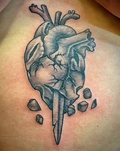 Фото рисунка тату сердце 02.01.22 №1417 - drawing tattoo heart - tattoo-photo.ru