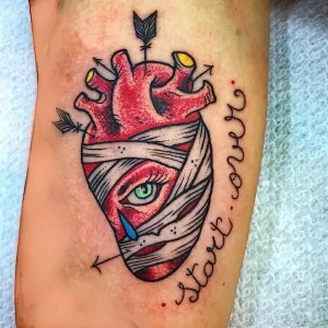 Фото рисунка тату сердце 02.01.22 №1437 - drawing tattoo heart - tattoo-photo.ru