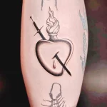 Фото рисунка тату сердце 02.01.22 №1460 - drawing tattoo heart - tattoo-photo.ru