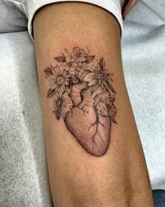 Фото рисунка тату сердце 02.01.22 №1505 - drawing tattoo heart - tattoo-photo.ru