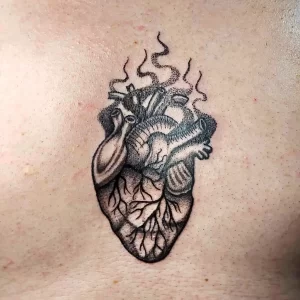 Фото рисунка тату сердце 02.01.22 №1554 - drawing tattoo heart - tattoo-photo.ru