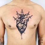 Фото рисунка тату сердце 02.01.22 №1576 - drawing tattoo heart - tattoo-photo.ru