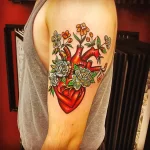 Фото рисунка тату сердце 02.01.22 №1598 - drawing tattoo heart - tattoo-photo.ru