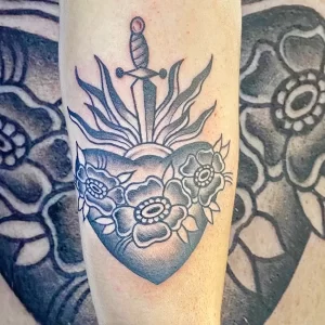 Фото рисунка тату сердце 02.01.22 №1607 - drawing tattoo heart - tattoo-photo.ru