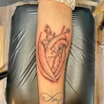 Фото рисунка тату сердце 02.01.22 №1617 - drawing tattoo heart - tattoo-photo.ru