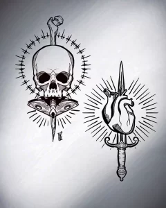 Фото рисунка тату сердце 02.01.22 №1633 - drawing tattoo heart - tattoo-photo.ru