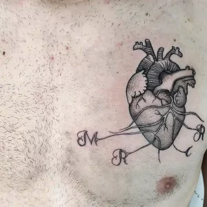 Фото рисунка тату сердце 02.01.22 №1635 - drawing tattoo heart - tattoo-photo.ru