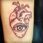 Фото рисунка тату сердце 02.01.22 №1657 - drawing tattoo heart - tattoo-photo.ru