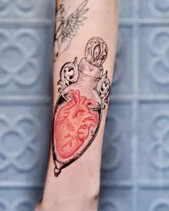 Фото рисунка тату сердце 02.01.22 №1690 - drawing tattoo heart - tattoo-photo.ru