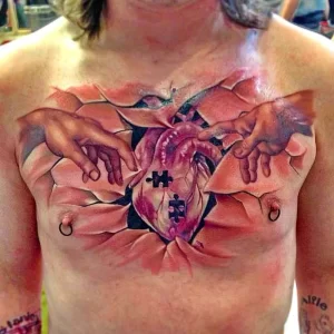 Фото сердце человека тату 02.01.22 №0004 - tattoo heart - tattoo-photo.ru