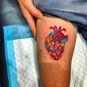 Фото сердце человека тату 02.01.22 №0005 - tattoo heart - tattoo-photo.ru