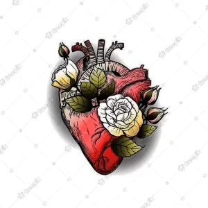 Фото сердце человека тату 02.01.22 №0012 - tattoo heart - tattoo-photo.ru