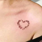 Фото тату в виде сердца 02.01.22 №0005 - tattoo heart - tattoo-photo.ru