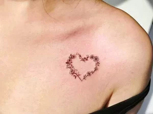 Фото тату в виде сердца 02.01.22 №0005 - tattoo heart - tattoo-photo.ru