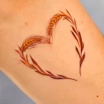 Фото тату в виде сердца 02.01.22 №0010 - tattoo heart - tattoo-photo.ru