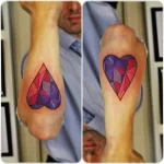 Фото тату в виде сердца 02.01.22 №0023 - tattoo heart - tattoo-photo.ru