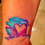 Фото тату в виде сердца 02.01.22 №0024 - tattoo heart - tattoo-photo.ru