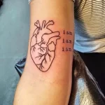 Фото тату женские сердце 02.01.22 №0001 - tattoo heart - tattoo-photo.ru