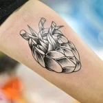 Фото тату женские сердце 02.01.22 №0008 - tattoo heart - tattoo-photo.ru