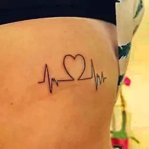 Фото тату кардиограмма сердца 02.01.22 №0011 - tattoo heart - tattoo-photo.ru